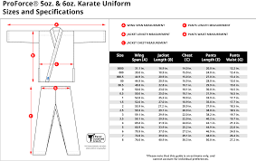 Proforce 5 Oz Karate Uniform Elastic Drawstring 55 45 Blend With Free White Belt Black 0000