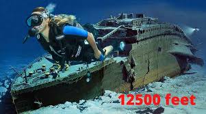 It lies in two main pieces about a third of a mile (600 m) apart. Can You Scuba Dive To The Titanic Conquer The Water