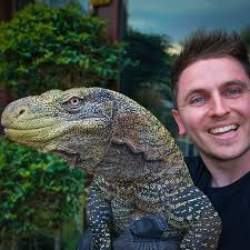 Just a boy and his favorite dinosaur! 💥🦖 Young Noah shows off Caesar, the  crocodile monitor lizard, at Jurassic Ark Encounters NI. 🖤 TRR is made  possible by The Bio Dude
