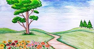 Karena mengambar pemandangan alam ini dapat mencakup beragam objek yang terdapat di alam, baik di darat, laut, dan udara berikut isinya serta berbagai aktivitas yang terdapat didalamnya dapat dijadikan sebagai objek dalam menggambar dengan tema pemandangan alam. 17 Contoh Gambar Pemandangan Alam Gunung Pantai Luat Pedesaan Terupdate Contoh Contoh Surat