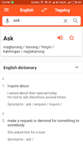 You can search both english and filipino (tagalog) words. Updated English To Tagalog Dictionary Mod App Download For Pc Android 2021