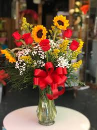 Maybe you would like to learn more about one of these? Sunflower Red Rose Bouquet Flowers From The Heart