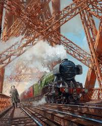 Fine Art Prints Of Railway Scenes Train Portraits Spearmint Goes Forth By David Noble Train Art Train Posters Railroad Art
