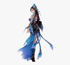 Check out this fantastic collection of fortnite chapter 2 wallpapers, with 37 fortnite chapter 2 background images for your desktop, phone or tablet. Woman Girl Female Anime Warrior Blue Japanese Game Character Has Blue Hair And Feathers Hd Png Download Kindpng