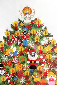 Sunset Crewel Embroidery Kit Christmas Tree Fantasy 2070 Chris Etsy Crewel Embroidery Kits Crewel Embroidery Embroidery Kits