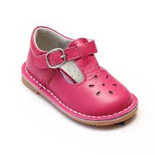 L Amour Girls Classic 751 Fuchsia Leather Mary Janes Girls Shoes Leather Mary Janes Cheap Kids Shoes