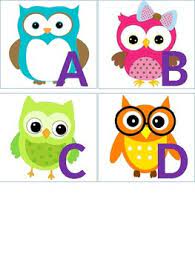 A note with an alphabet in one line for some languages. Owl Theme Alphabet Letters By Catherine Hamilton Tpt