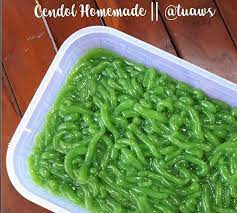 1200 cc santan kanil dari 2 butir kelapa. Cara Membuat Cendol