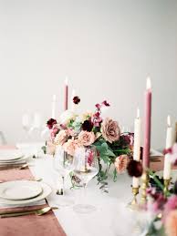 Our Latest Wedding Color Crush Mauve Wedding Table Setup Wedding Table Pink Candles