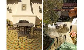En la terraza del departamento que alquila, la diseñadora industrial victoria kon colocó una mesa para 10 personas de diseño propio, junto al chulengo que dejaron los dueños de casa. Azulejos Para Exteriores Azulejos De Cemento Para Cualquier Espacio Exterior