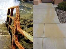 Rust in concrete can be a big issue depending on where you live. How To Clean Rust Stains Off Concrete Pacific Exterior