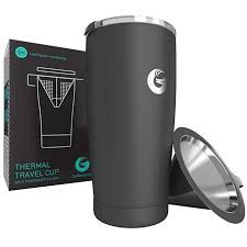 Amazon Com Coffee Gator Pour Over Brewer Mug All In One Thermal Travel Cup And Hand Drip Coffee Ma Travel Coffee Maker Pour Over Coffee Maker Coffee Brewing