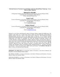 Meanwhile, existing programmes will continue to be available to our customers including the b40 individuals. Selection Factors Of Customer Towards Islamic And Conventional Home Financing A Case Study In Johor Malaysia Munich Personal Repec Archive