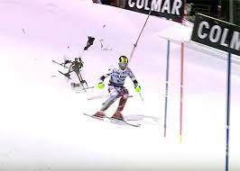 The international ski federation is banning camera drones from its world cup races after a drone crashed and nearly hit austrian skier marcel hirscher during a slalom in italy. Top Pro Skier Marcel Hirscher Nearly Crushed By Falling Camera Drone During Slalom Race Video Shutterbug