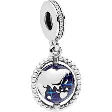 Edle pandora charms mit anhängern aus gold, silber und anderen materialien online kaufen! Pandora Charm Anhanger 798021cz Spinning Globe Zirkonia Silber Blauer Emaille Globus Ch Abramowicz