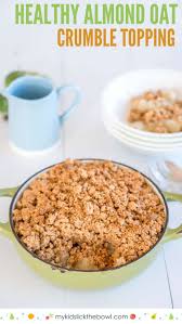 Apple Feijoa Almond Oat Crumble Recipe Oat Crumble Oat Crumble Topping Sugar Free Apple Crumble