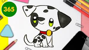 Schizzo disegno ritratto cane bassotto matita su cartoncino 19x10 5 cm disegnato a mano il tene dachshund drawing animal drawings art drawings sketches simple. Come Disegnare Dalmata Kawaii Come Disegnare Animali Youtube