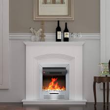 Our choice for today's #1 electric fireplace overall is the touchstone sideline. Famgizmo 1800w Freestanding Fireplace Electric Fires Suit White Pebbles Led Flame Effect 7 Day Programmable Remote Control 0 5 6h Timer Lcd Display 1 8kw Electric Fire With White Mdf Surround Buy Online In China At China Desertcart Com Productid