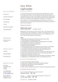 99.9% passing rate of 40k+ students. Legal Secretary Cv Sample