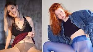 Le body nylon à prix doux et à la coupe adaptable. Eva Elfie Jenya And Lera Show Legs In Pantyhose 2019 11 2 Nylon Art Magazine Youtube