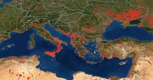 Κεχριεσ κόρινθος πυρκαγιά μαίνεται η φωτιά στις κεχριές κορινθίας: Sokarei H Eikona Ths Nasa Flegetai O Planhths Apo Pyrkagies Sygklonistikes Stigmes Green Iefimerida Gr