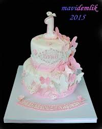 Oyku Nun Kelebekli 1 Yas Dogum Gunu Pastasi Dogum Gunu Cupcake 1 Dogum Gunu