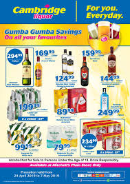 Cambridge Liquor Mitchells Plain April Month End 24 Apr 7 May 2019 Www Guzzle Co Za
