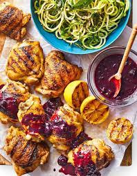 Grilled Chicken With Blueberry Tarragon Sauce Recipe Grilled Chicken Recipes Chicken Recipes Grilling Recipes