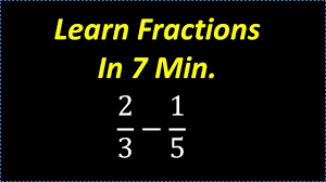 Free math help for dummies. Learn Fractions In 7 Min Fast Review On How To Deal With Fractions Youtube