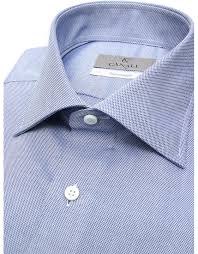 Blue Impeccabile Slim Fit Dress Shirt Canali Com