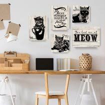 Read more a wall mural is meant to be a showstopper, letting you make a major statement with a large scale design. Wayfair Cat Wall Art You Ll Love In 2021