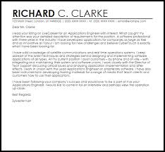 The cover letter is written to the person responsible for selecting and short listing resumes. Applications Engineer Cover Letter Sample Cover Letter Templates Examples