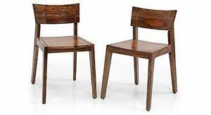 Sheesham dining table and chairs. Sheesham Wood Dining Chairs Wooden Home Dinning Room Curvy Chair Set Of 2 Ebay