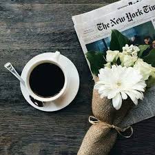 Coffee Flowers And Newspaper Image Coffee And Books Coffee Love Coffee Addict