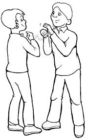 Talking With Disability People Coloring Page Kids Play Color People Coloring Pages Coloring Pages For Boys Free Coloring Pages