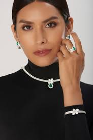 Collier Heart to Earth: or blanc 18 ct. et diamants