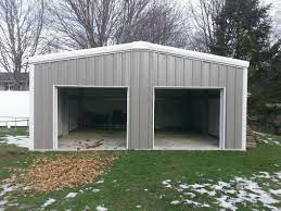 Metal Garage Steel Building Garage Kit Metal Steel Garage Kit Prefab Building By U S Metal Buildings Prefab Buildings Backyard Makeover Metal Buildings
