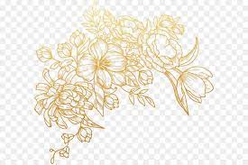 Euclidean Vector Flower Vector Painted Golden Flowers Vetores Florais Convite De Casamento Planos De Fundo Cristaos