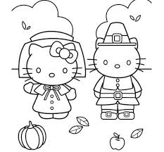 Christmas is super fun, but it can also be totally cute, especially when hello kitty is celebrating. Hello Kitty Thanksgiving Coloring Page Free Coloring Pages Online