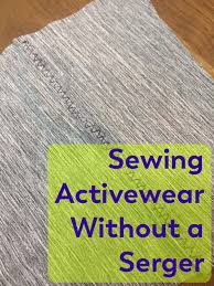 So if you are one of those that are holding off on purchasing a serger because of it's high price, this tutorial is for you. Sewing Activewear Without A Serger Fehrtrade