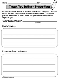 Thank You Letter Template Free By A Classroom For All Seasons Tpt