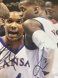 Azubuike Graham Vick Mykhailiuk Hand Signed Autographed 8x10 Photo KU  Jayhawks