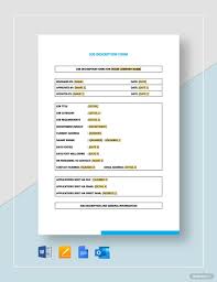Instantly Download Job Description Form Template Sample Example In Microsoft Word Doc Google Docs Ap Job Description Motivation Letter For Job Templates