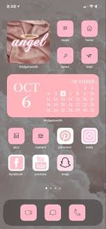 Pink Aesthetic Iphone Home Screen Homescreen Pink Calendar Calendar Widget
