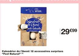 Retrouvez au sein de notre calendrier de l'avent 2020, 24 cases, 24 cadeaux, 24 moments privilégiés contenus dans notre calendrier de l'avent beauté. Offre Calendrier De L Avent 12 Accessoires Surprises Feel Natural Chez Monoprix