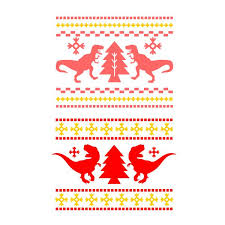 Download Christmas T Rex Pattern Cuttable Design