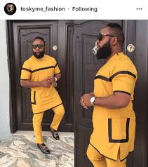 Yellow Design African Clothing For Men African Men Fashion African Dresses Men