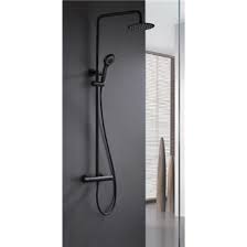 Colonne De Douche Thermostatique Avec Pomme Haute En D Acier Inoxydable Douche Noir Colonne De Douche Douche