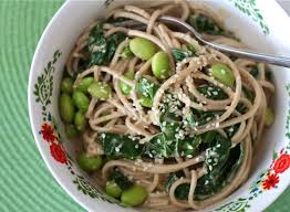 Drain thoroughly, return both the noodles and edamame to the pot and set aside. Sesame Noodles With Edamame And Kale