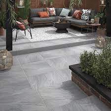 Electric patio heaters uk b and q tiles floor. Nordic Medium Grey Matt Stone Effect Porcelain Outdoor Floor Tile Pack Of 2 L 600mm W 600mm Diy At B Q